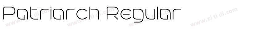 Patriarch Regular字体转换